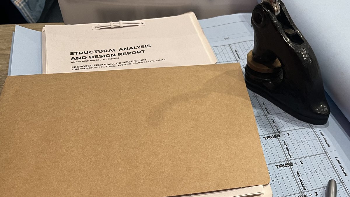 Permit plan set with structural analysis report and dry seal press